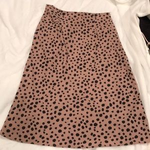 Leopard Print Midi Skirt